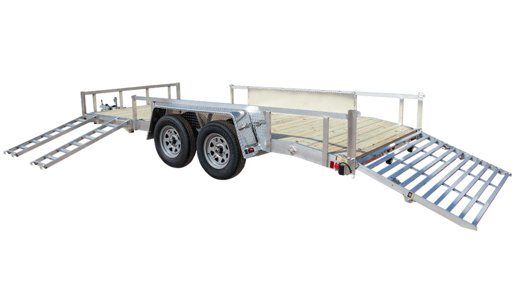 2026 CHILTON Aluminum ATV Utility Trailer 7’×17′ Side Load Beavertail UT8250-17SRAR-BT